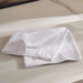 Prime Line Embroidered 4-Piece Fingertip Towel 30X30 Cm-White/Silver Pan Home