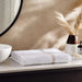 Prime Line Embroidered Bath Sheet 90X180 Cm-White/Gold Pan Home