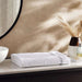 Prime Line Embroidered Bath Sheet 90X180 Cm-White/Silver Pan Home