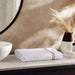 Prime Line Embroidered Bath Towel 70X140 Cm-White/Gold Pan Home
