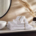 Prime Line Embroidered Bath Towel 70X140 Cm-White/Gold Pan Home