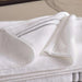 Prime Line Embroidered Bath Towel 70X140 Cm-White/Silver Pan Home