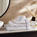 Prime Line Embroidered Bath Towel 70X140 Cm-White/Silver Pan Home