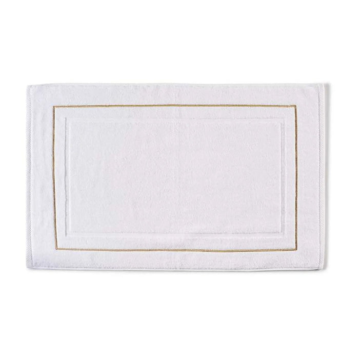Prime Line Embroidered Bathmat  50X80 Cm-White/Gold Pan Home