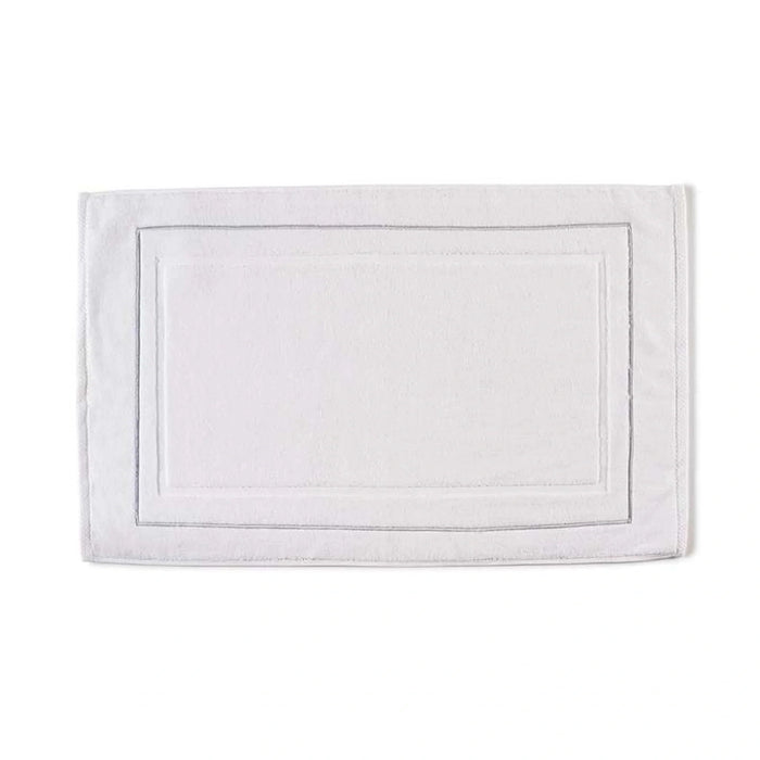Prime Line Embroidered Bathmat  50X80 Cm-White/Silver Pan Home