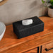 Prime Tissue Box Cover 27X15X10Cm - Black Pan Home