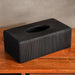 Prime Tissue Box Cover 27X15X10Cm - Black Pan Home