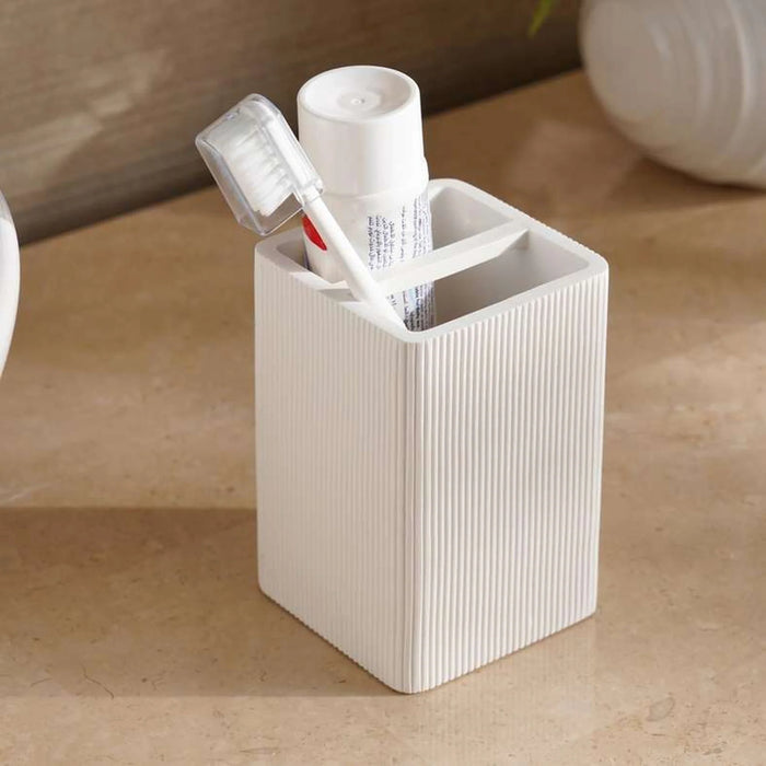Prime Toothbrush Holder 7.2X7.2X11Cm - White