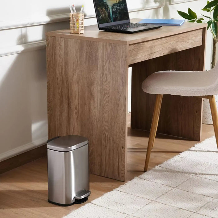 Primo Fingerprint Resistant Metal Pedal Bin - Chrome Pan Home