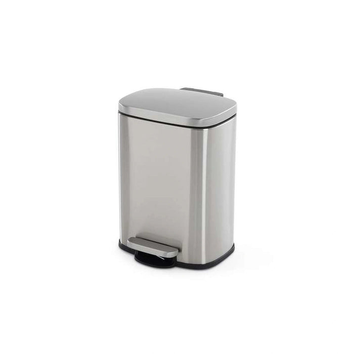 Primo Fingerprint Resistant Metal Pedal Bin - Chrome Pan Home