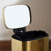 Primo Fingerprint Resistant Metal Pedal Bin 5L - Gold Pan Home