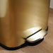 Primo Fingerprint Resistant Metal Pedal Bin 28.6X26X38Cm 12L - Gold Pan Home
