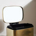 Primo Fingerprint Resistant Metal Pedal Bin 28.6X26X38Cm 12L - Gold Pan Home