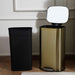 Primo Fingerprint Resistant Metal Pedal Bin 35X31.5Xh60.2cm 30L - Gold Pan Home