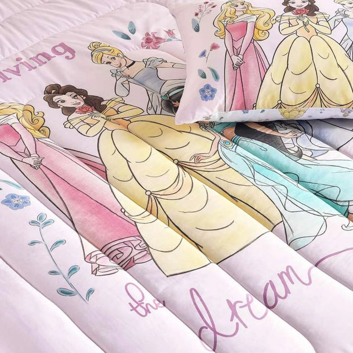 Princess 2 Piece Comforter Set 135X220 Cm - Pink