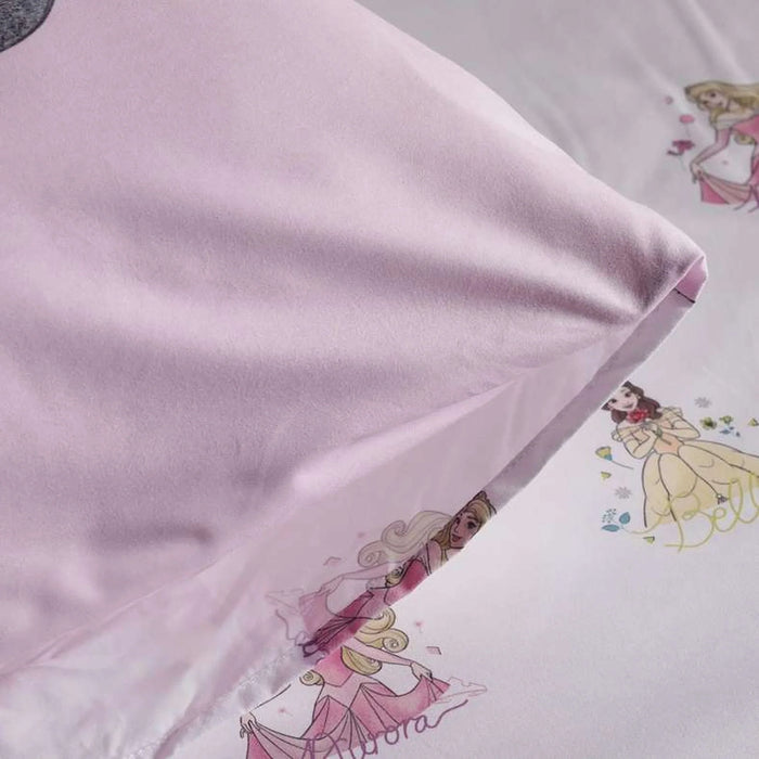 Princess 4 Piece Bed In A Bag 135X220Cm - Pink