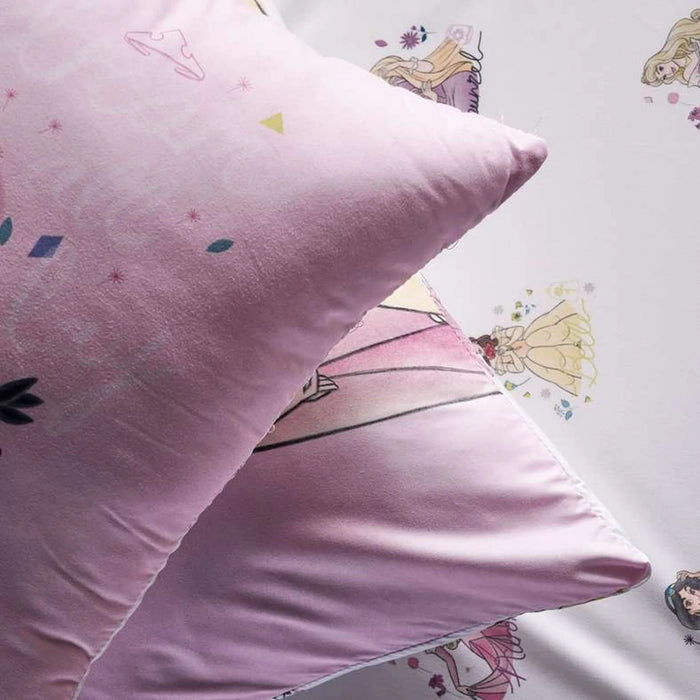 Princess 4 Piece Bed In A Bag 135X220Cm - Pink