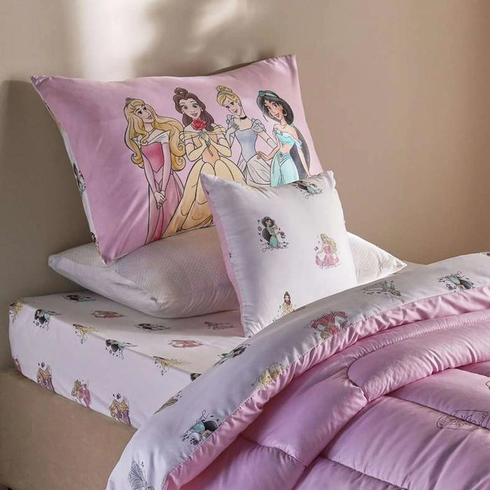 Princess 4 Piece Bed In A Bag 160X220Cm - Pink