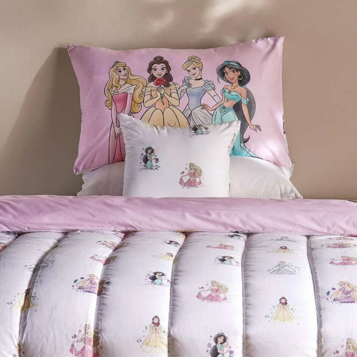 Princess 4 Piece Bed In A Bag 160X220Cm - Pink