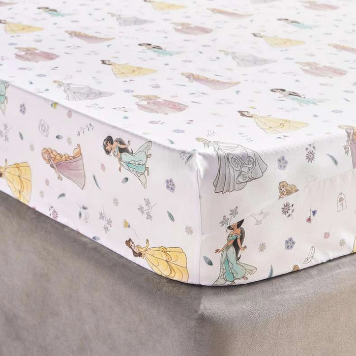 Princess Cotton Fitted Sheet 120X200+33Cm -Multi