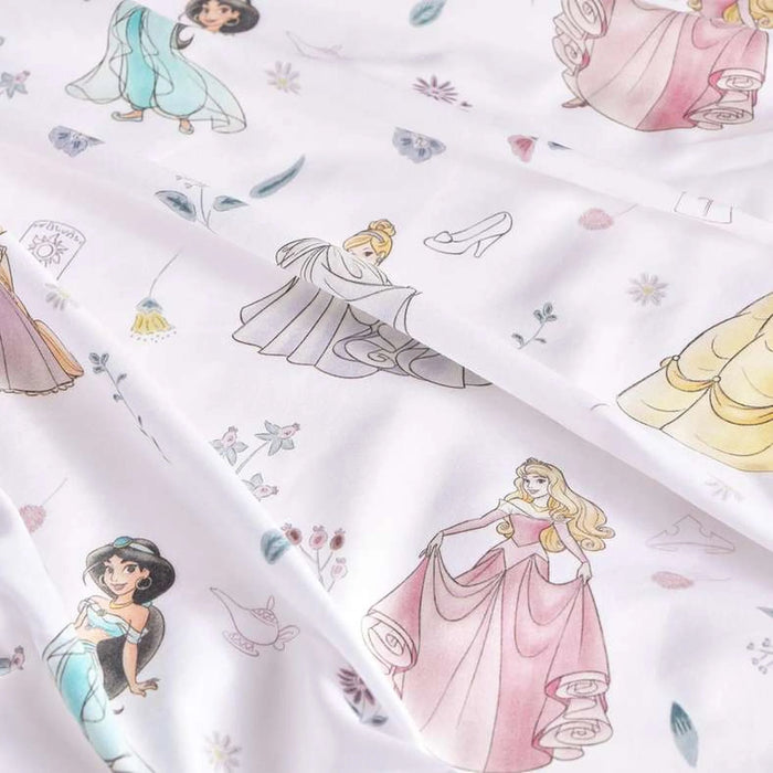 Princess Cotton Fitted Sheet 120X200+33Cm -Multi