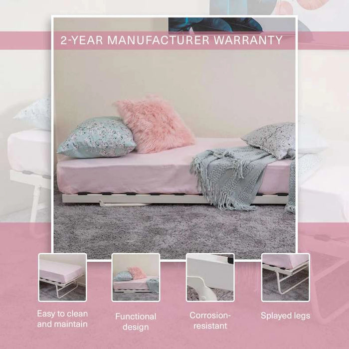 Pristina Trundle Bed White