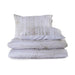 Pristine Gold Foil 225 Tc 3-Piece King Comforter Set 240X260Cm - White/Gold Pan Home