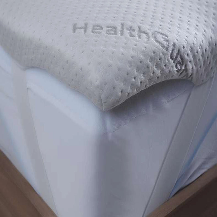 Protection Healthguard Memory Foam Mattress Topper 160X200X4cm-White
