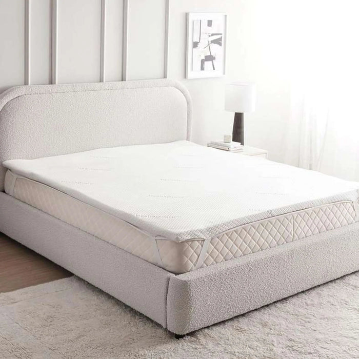 Protection Healthguard Memory Foam Mattress Topper 180X200X4Cm-White Pan Home