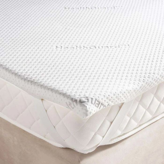 Protection Healthguard Memory Foam Mattress Topper 200X200X4Cm-White Pan Home