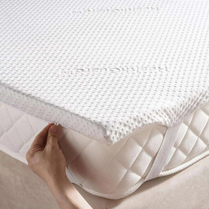 Protection Healthguard Memory Foam Mattress Topper 200X200X4Cm-White Pan Home