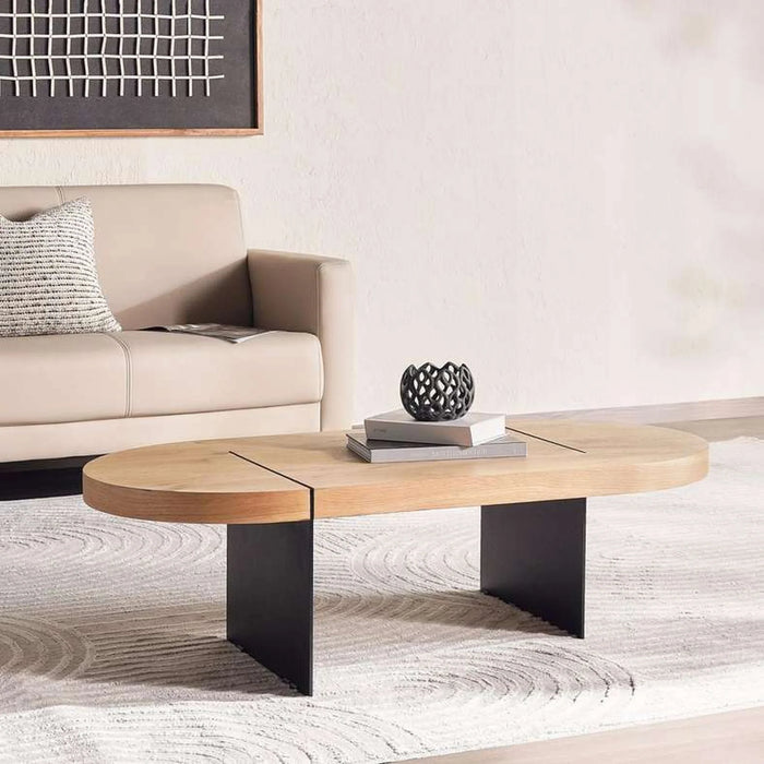 Pulse Coffee Table - Natural & Black
