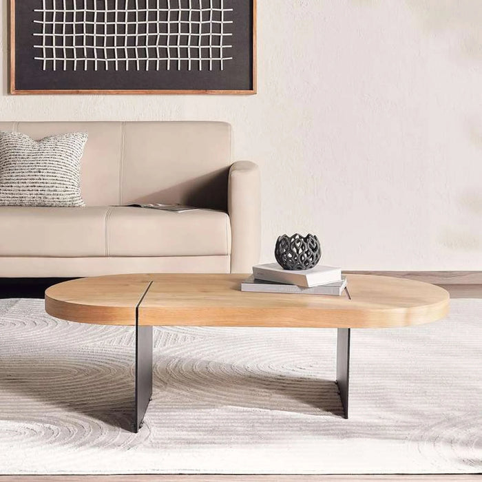 Pulse Coffee Table - Natural & Black