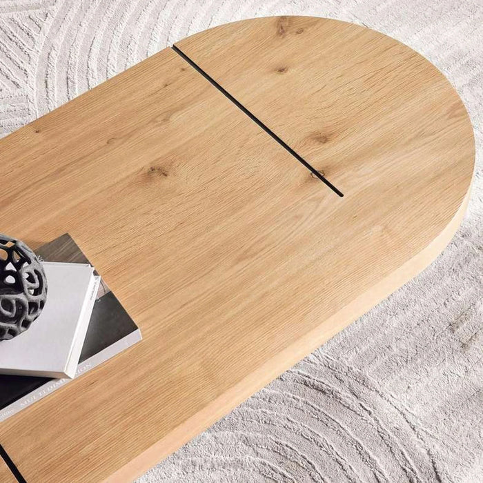 Pulse Coffee Table - Natural & Black