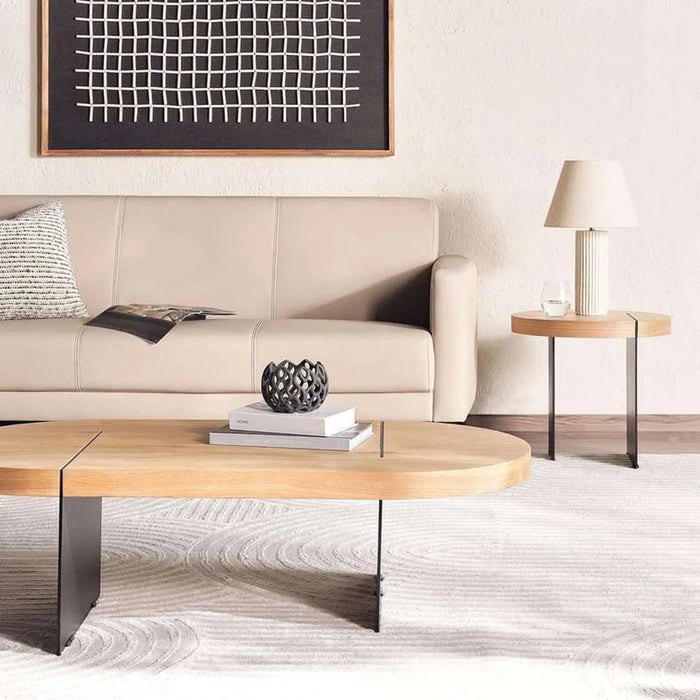 Pulse Coffee Table - Natural & Black