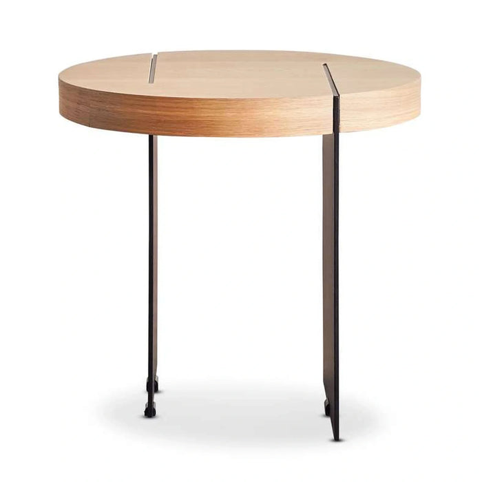 Pulse End Table Table - Natural & Black