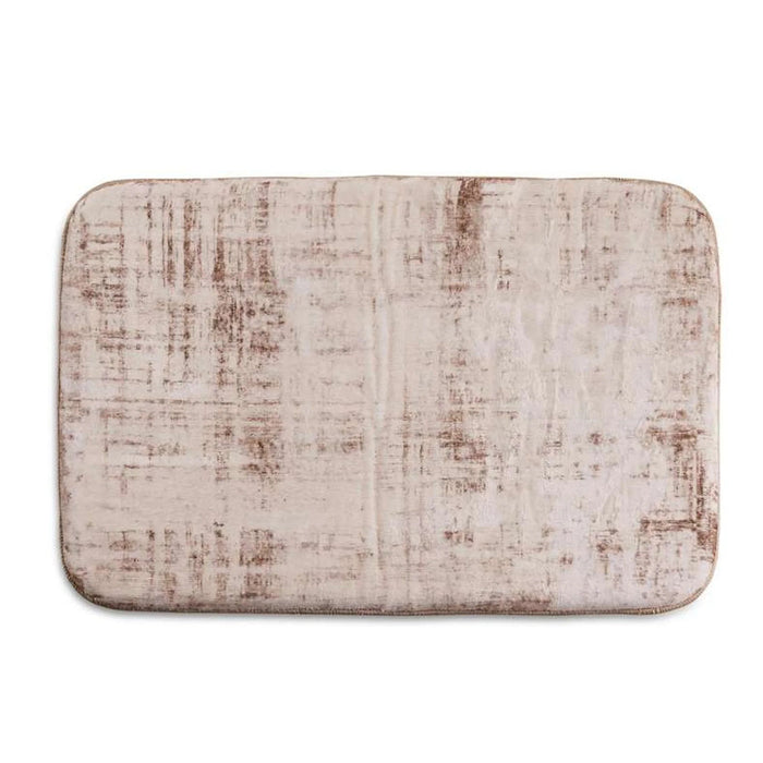 Pyke Comfy Printed Bathmat  70X120Cm - Taupe Pan Home
