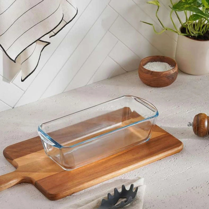 Pyrex Borosilicate Glass Loaf Pan 28X12X8Cm - Clear Pan Home