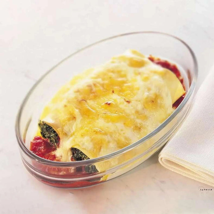 Pyrex Borosilicate Glass Oval Baking Dish 30X21X6Cm - Clear Pan Home