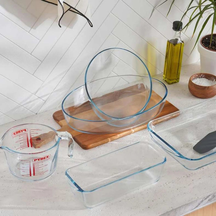 Pyrex Borosilicate Glass Oval Baking Dish 30X21X6Cm - Clear Pan Home
