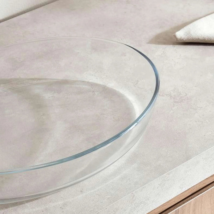Pyrex Borosilicate Glass Oval Baking Dish 40X27X8Cm - Clear Pan Home