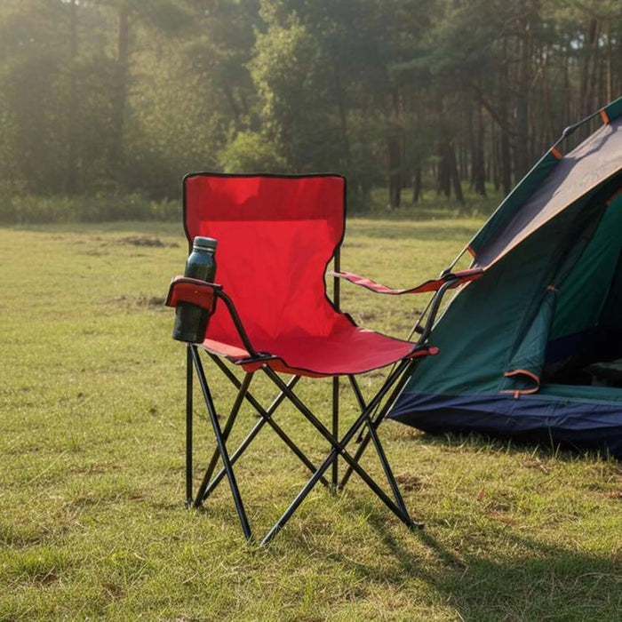 Qudra Outdoor  Basic Foldable Camping Chair 50X50X80Cm - Multicolor