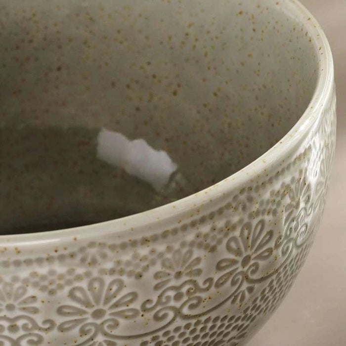 Queen Lace Porcelain Cereal Bowl Dia14cm -Brown Pan Home