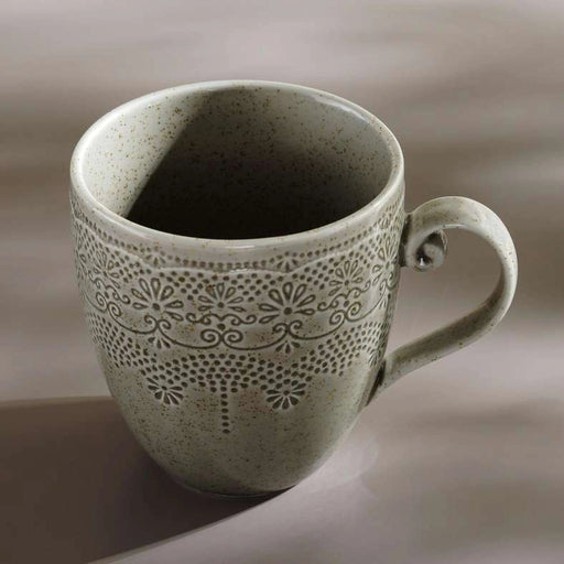Queen Lace Porcelain Mug 320Ml - Brown Pan Home
