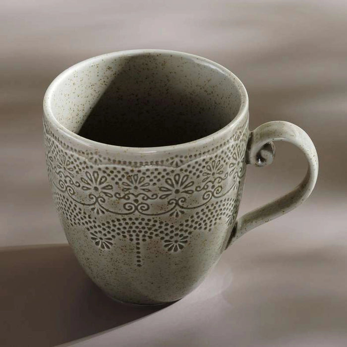 Queen Lace Porcelain Mug 320Ml - Brown Pan Home
