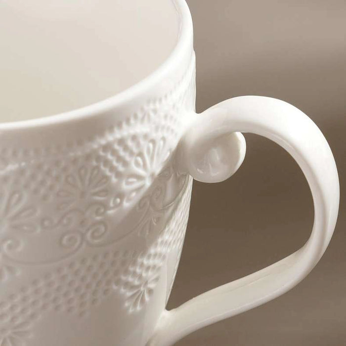 Queen Lace Porcelain Mug 320Ml - White