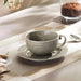 Queen Lace Porcelain Tea Cup Saucer 250Ml -Brown Pan Home