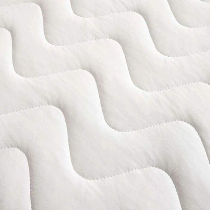 Quilted Cooling Jersey Waterproof Mattress Protector 160X200+33cm - White Pan Home