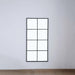 Quivan Wall Mirror 76X152.5Cm - Black Pan Home