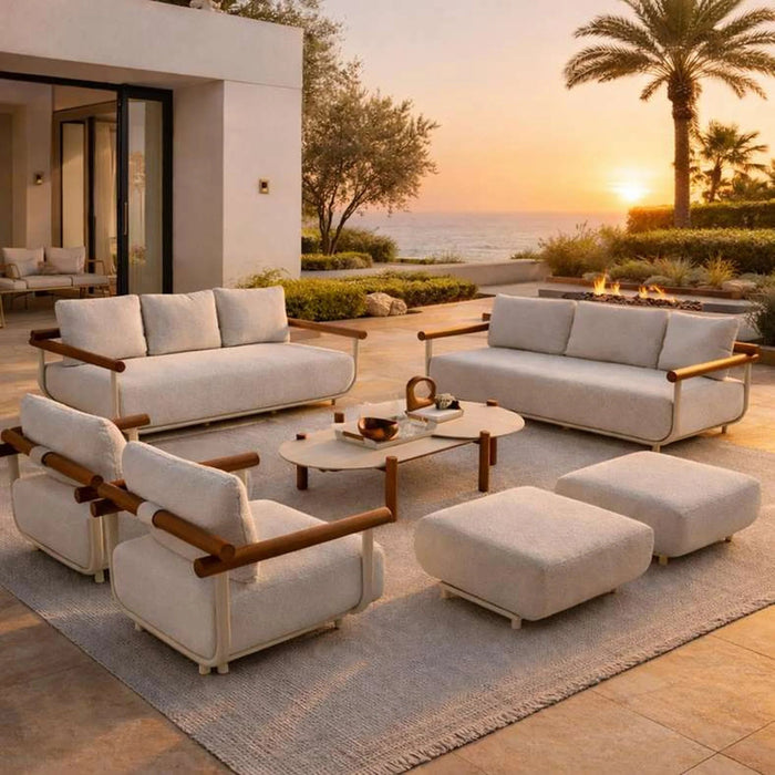 Raaha Outdoor Coffee Table - Cream Pan Home